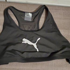 Puma 4Keeps Mid-Impact Sports Bra Black Ladies 3XL